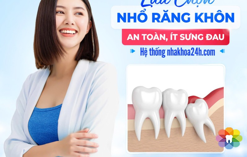 NHỔ RĂNG KHÔN AN TOÀN, ÍT SƯNG ĐAU